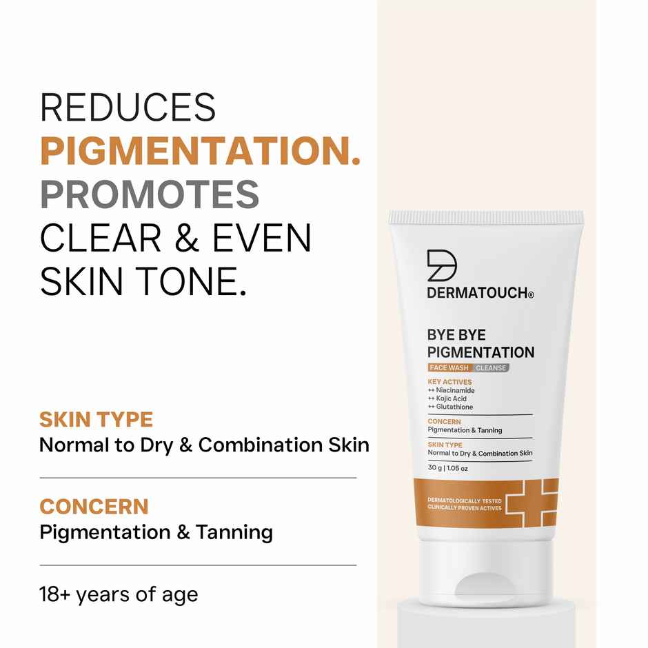 Dermatouch Bye Bye Pigmentation Face Wash Anti Pigmentation Face Wash For Women & Men