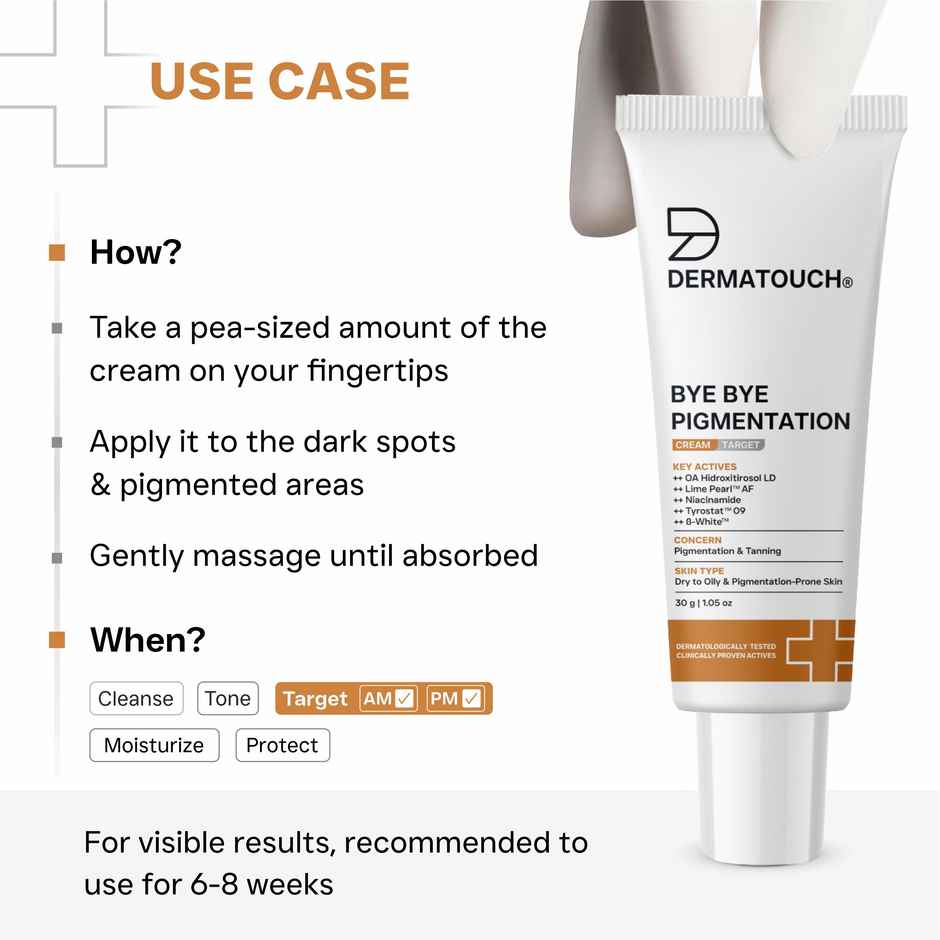 Dermatouch Bye Bye Pigmentation Removal Cream For Women & Men With Niacinamide
