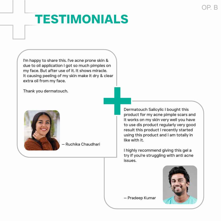 Dermatouch Salicylic Acid 2% Niacinamide 6% Anti-Acne Oil-Free Gel For Active Acne