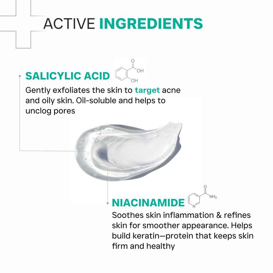 Dermatouch Salicylic Acid 2% Niacinamide 6% Anti-Acne Oil-Free Gel For Active Acne