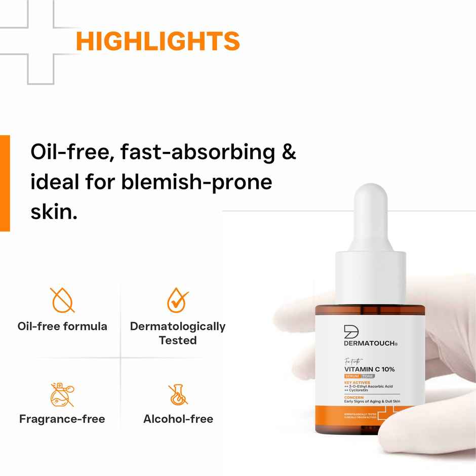Dermatouch Vitamin C Face Serum For Brightening & Anti Aging