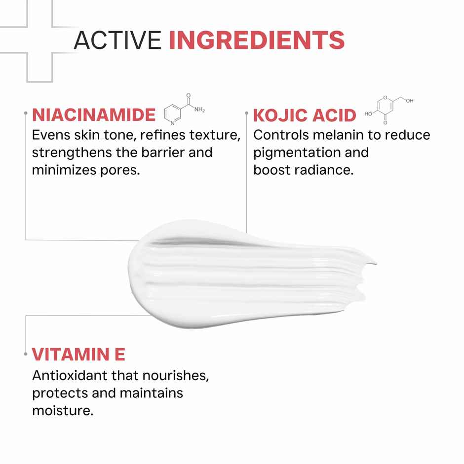 Dermatouch Bright & Even Tone Face Wash With Niacinamide Vitamin E & Kojic Acid Uneven Tone