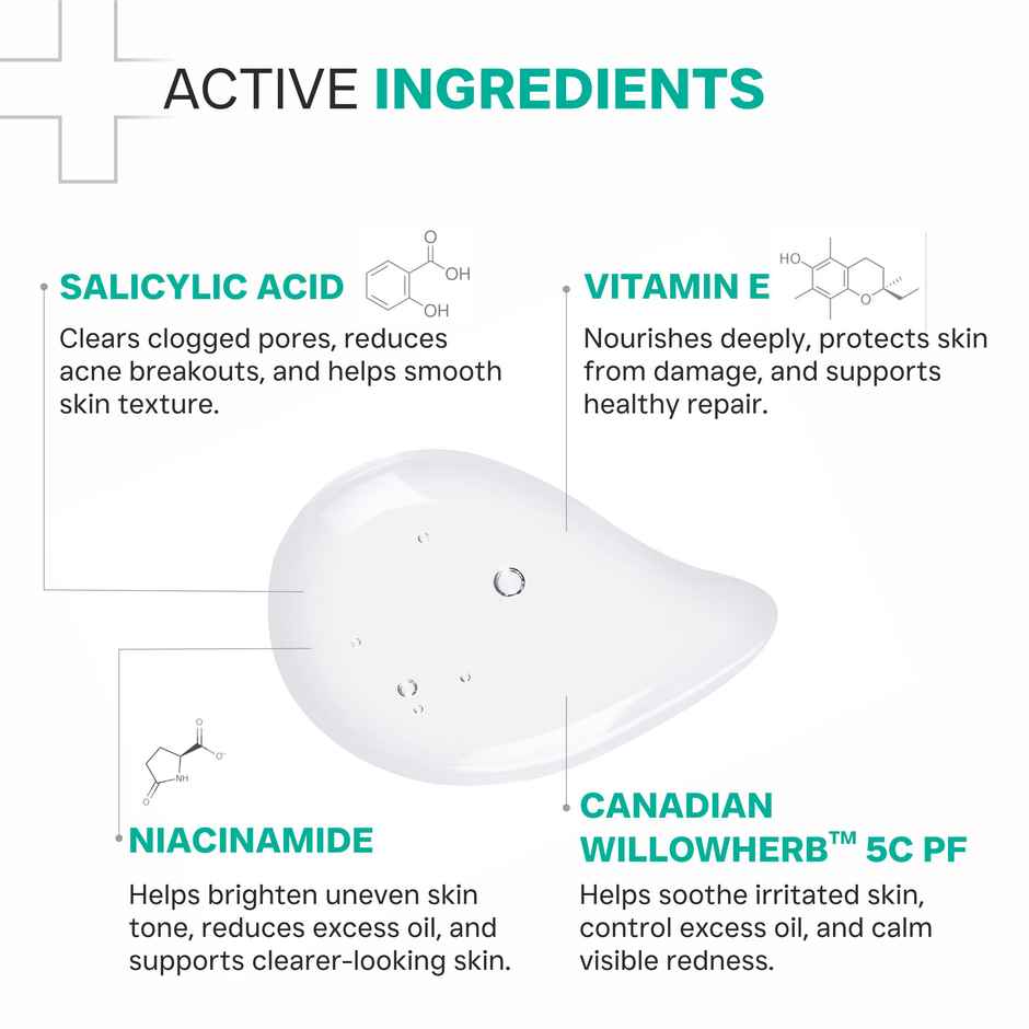 Dermatouch Salicylic Acid Face Wash For Acne & Oil Control