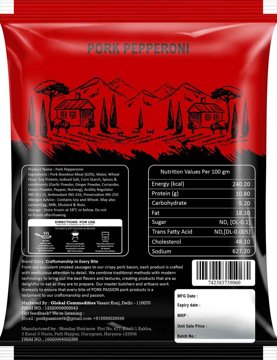 Pork Passion Pork Pepperoni