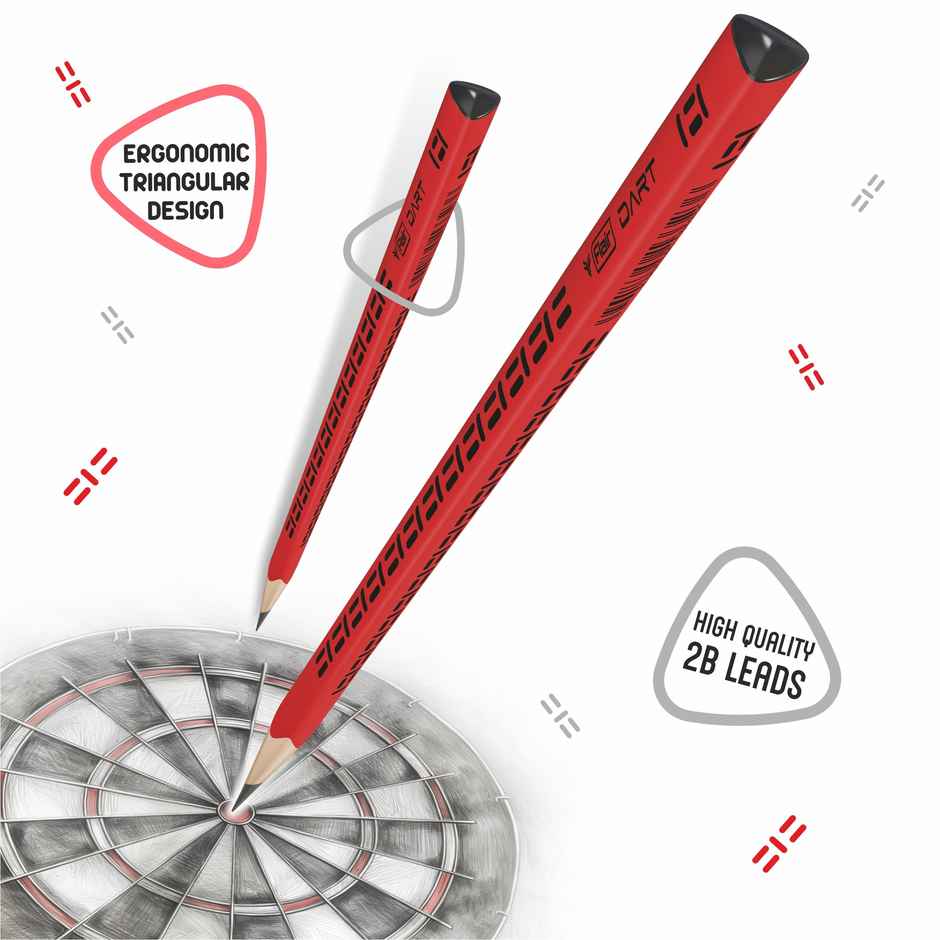 Flair Dart Extra Dark Pencil Pack of 10