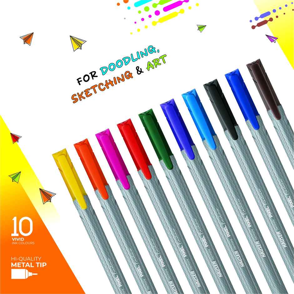 Hauser Pixel Fineliner 10 Pcss