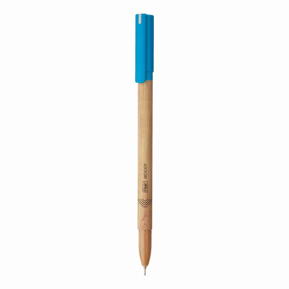 Flair Woody Ball Pen Blue Pack Of 5