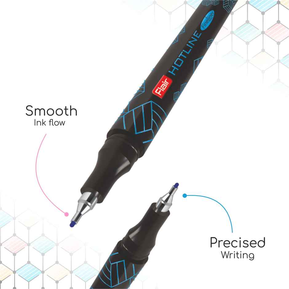 Pierre Cardin Flair Hotline Fineliner Pack Of 10 Assorted