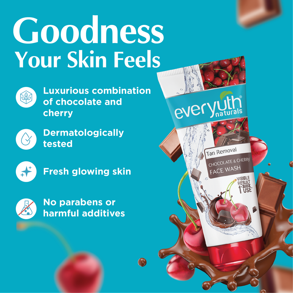 Everyuth Naturals Choco Cherry Tan Removal Face Wash
