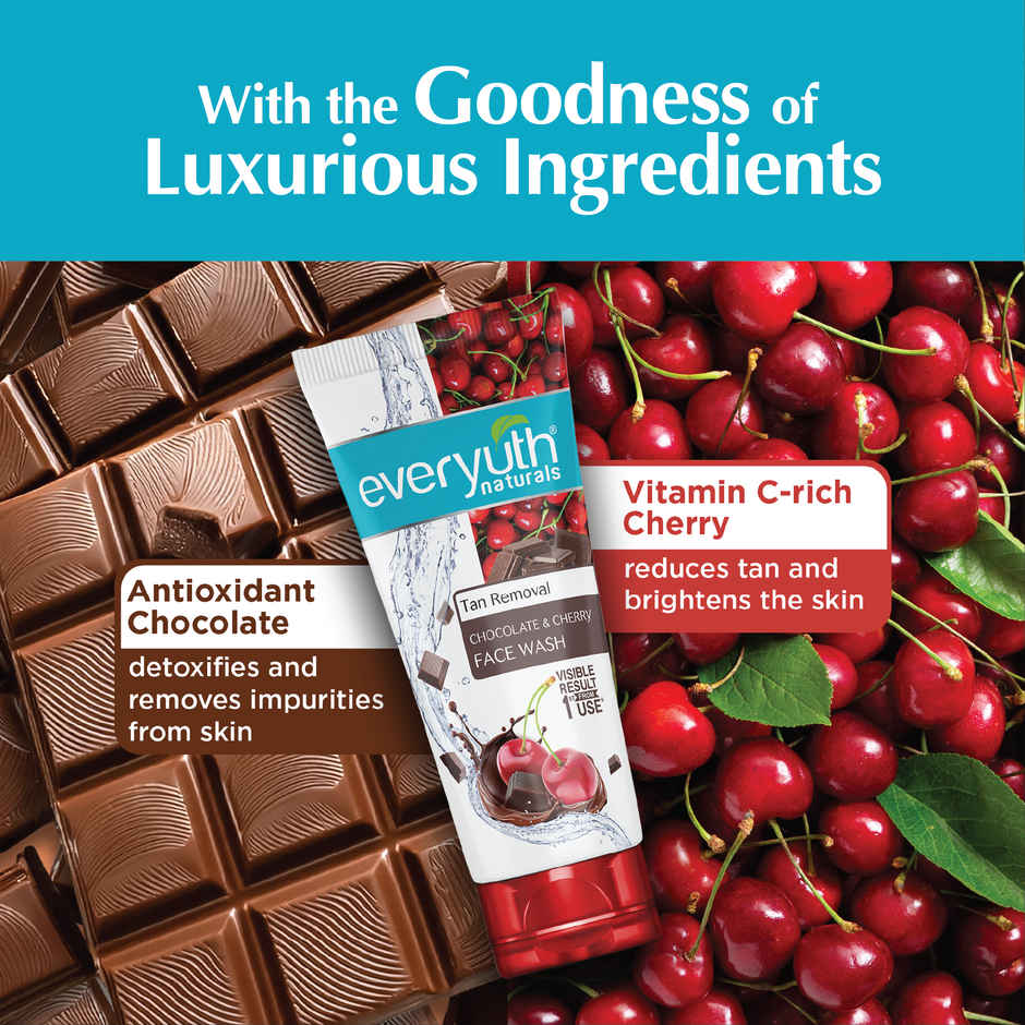 Everyuth Naturals Choco Cherry Tan Removal Face Wash