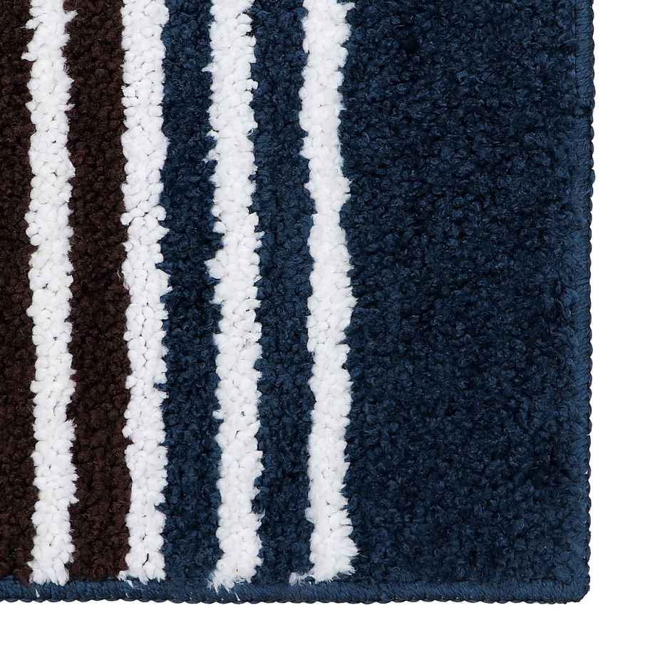 Homeharmony Non-Slip Bath Mat | Blue | 58 x 36 cm
