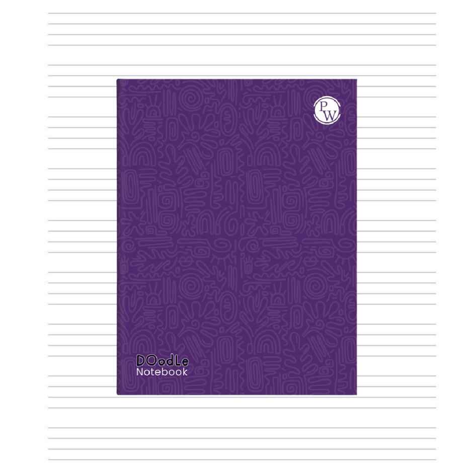 Physics Wallah Doodle Notebook | 120 Pages | 24 x 18 cm | Four Lines with Gap | English