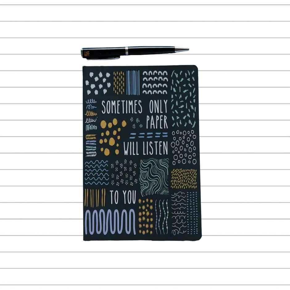 Papboo Ruled Soft Bound Notebook Matte Finished Cover, 120 Pages, 80 Gsm - Sometimes
