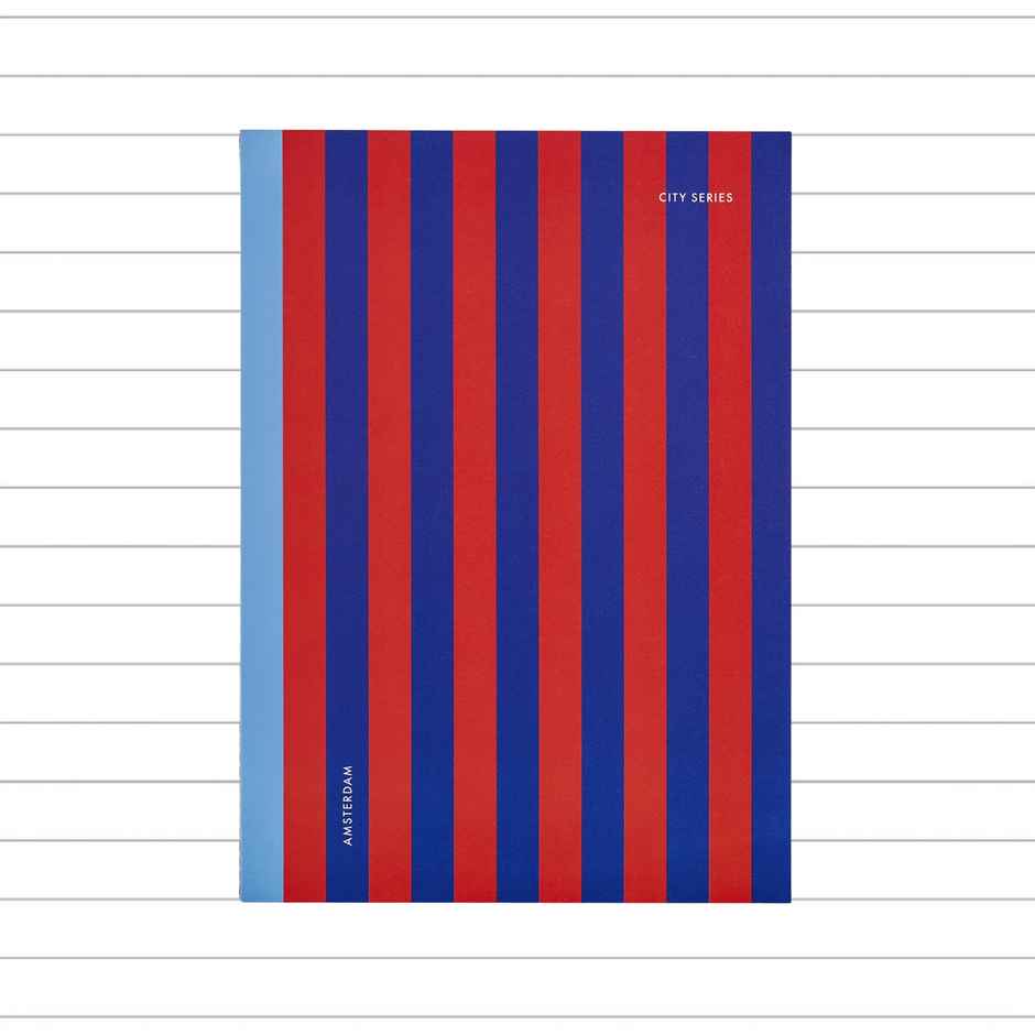 Tiger Notes City Series Ruled Notebook | Amsterdam | 160 Pages | A4 Size | Natural Shade