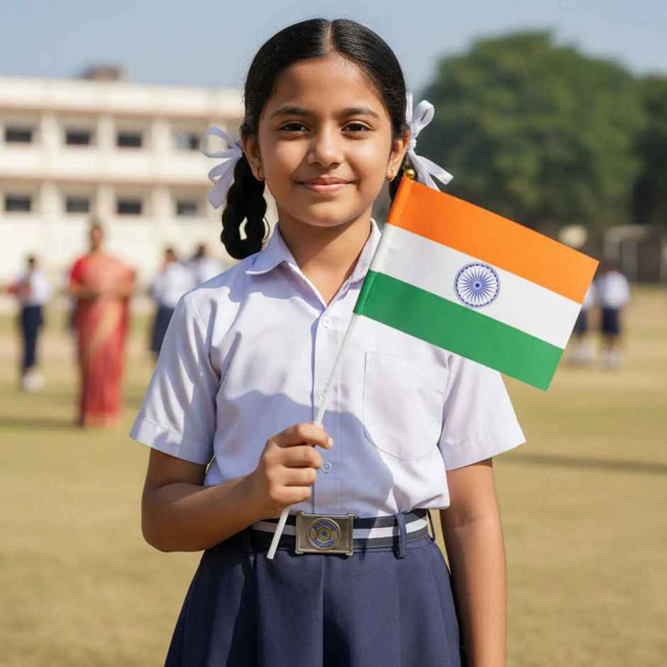 Indian National Paper Flag | Pack of 5 | Handheld Flags | Picfest
