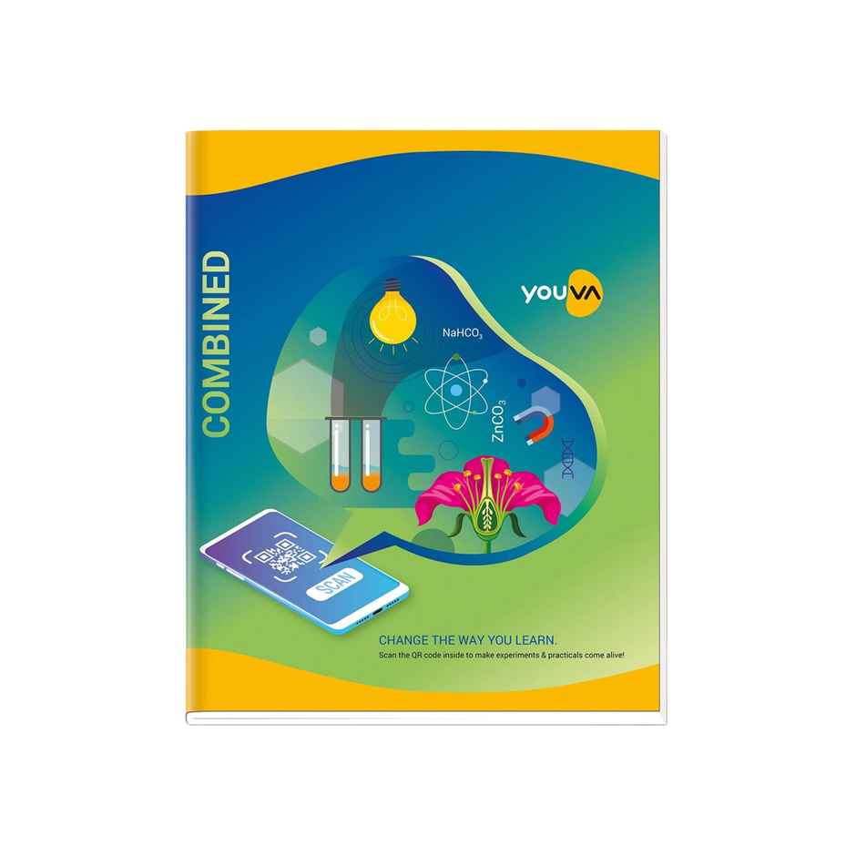 Navneet Youva | Combined Practical Book 1 Ruled / 1 Plain 96 Pages, 21.5 x 26.5 cm