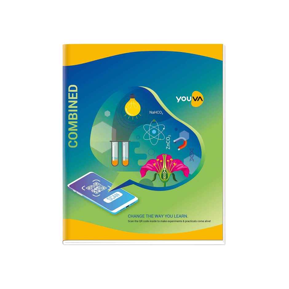 Navneet Youva | Combined Practical Book 1 Ruled / 1 Plain 96 Pages, 21.5 x 26.5 cm