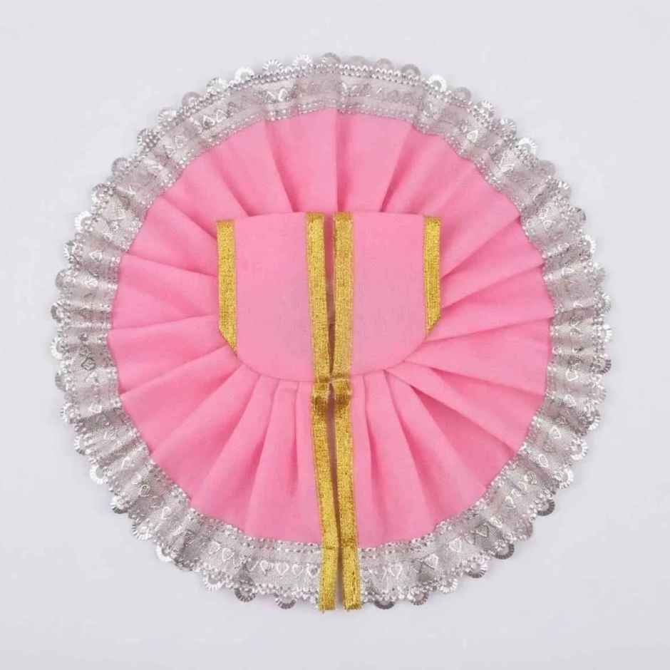 Gullak Laddu Gopal Gherdar Poshak | Solid Color | Pink | Size 1