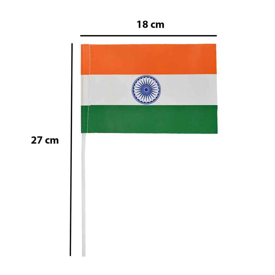 Indian National Paper Flag | Pack of 5 | Handheld Flags | Picfest
