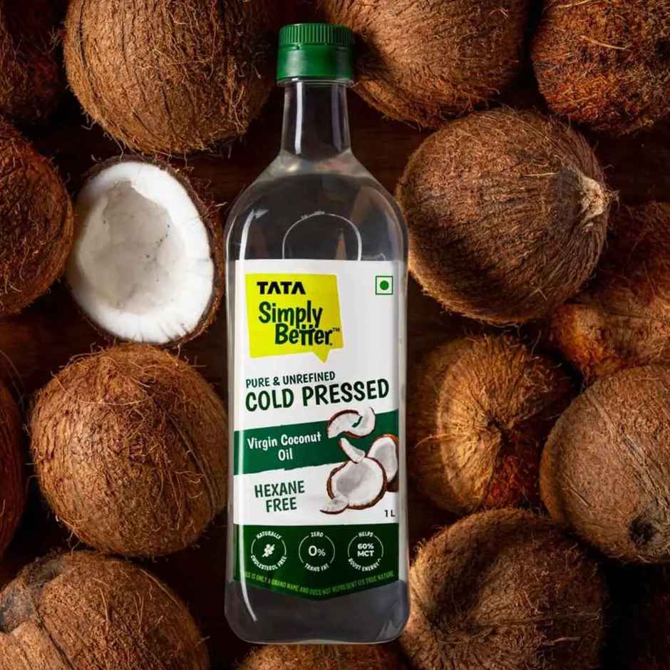 Tata Simply Better Virgin Coconut Cold Pressed Oil | Pure & Unrefined Oil