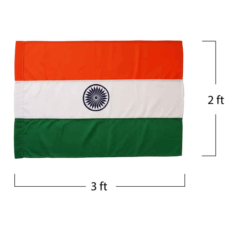 Indian Flag Medium | 3 x 2 ft | Tricolor Flag | Independence Day & Republic Day | Propcon