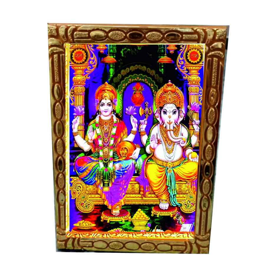 Laxmi Ganesh Ji Table Diety Photo | 10 cm x 8 cm | Divine Vibes