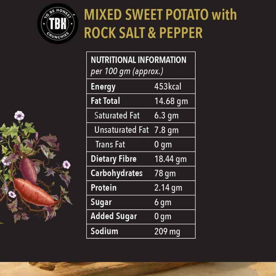 To Be Honest Mixed Sweet Potato With Rock Salt & Pepper