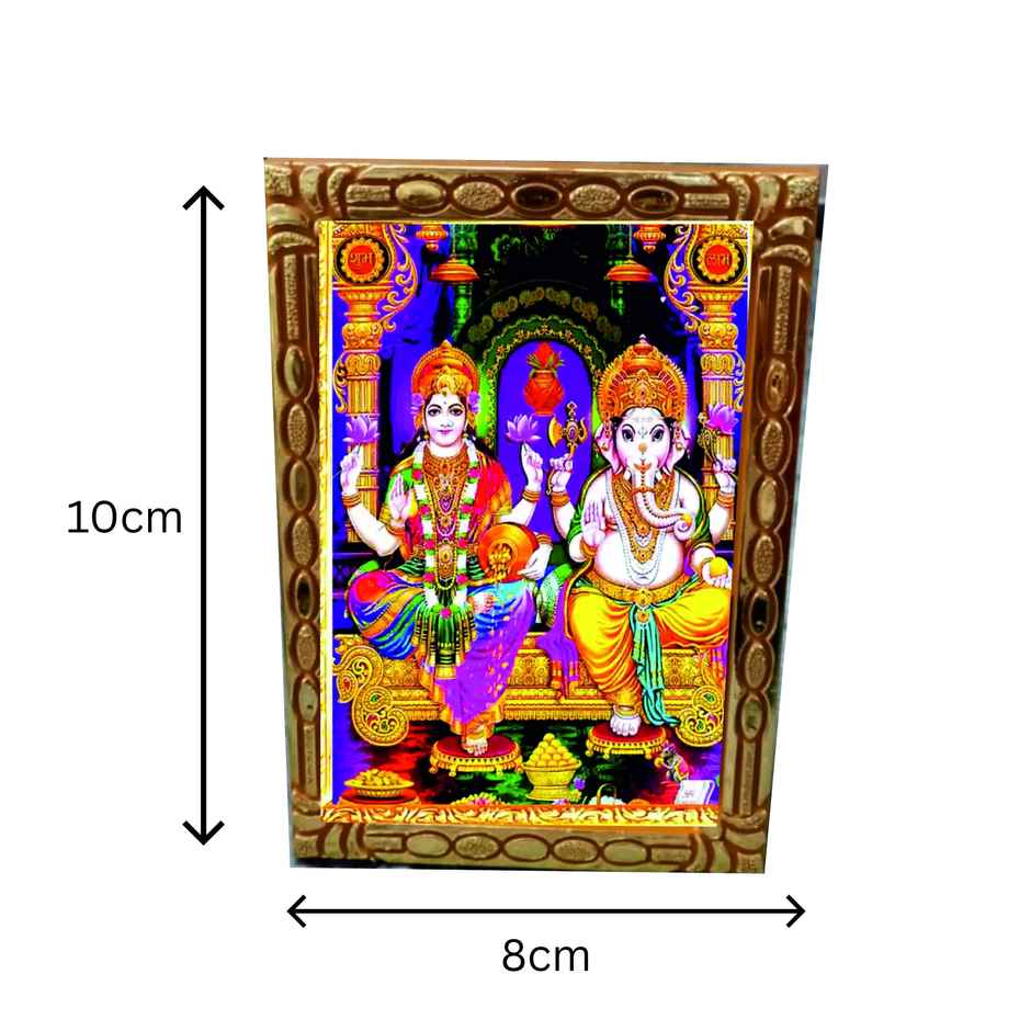Laxmi Ganesh Ji Table Diety Photo | 10 cm x 8 cm | Divine Vibes