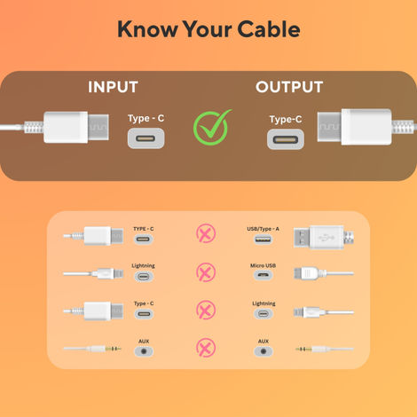 Nu Republic Usb Type C Cable 1 M Blaze Supersonic 65W Type-C To Type-C Fast Charge Cable