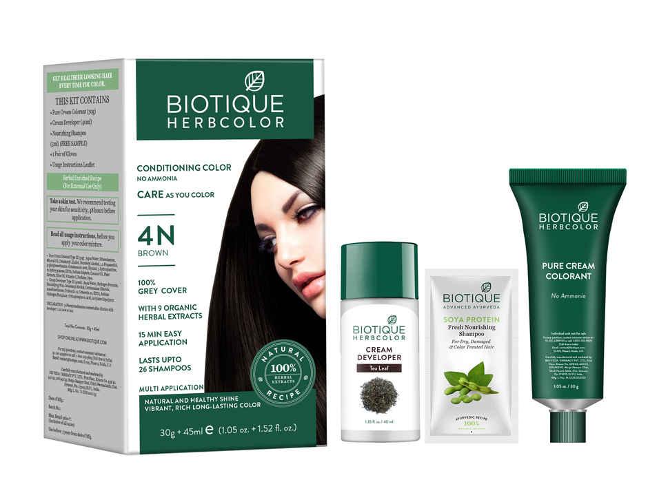 Biotique Herbcolor Brown | 4N | 30g + 45ml