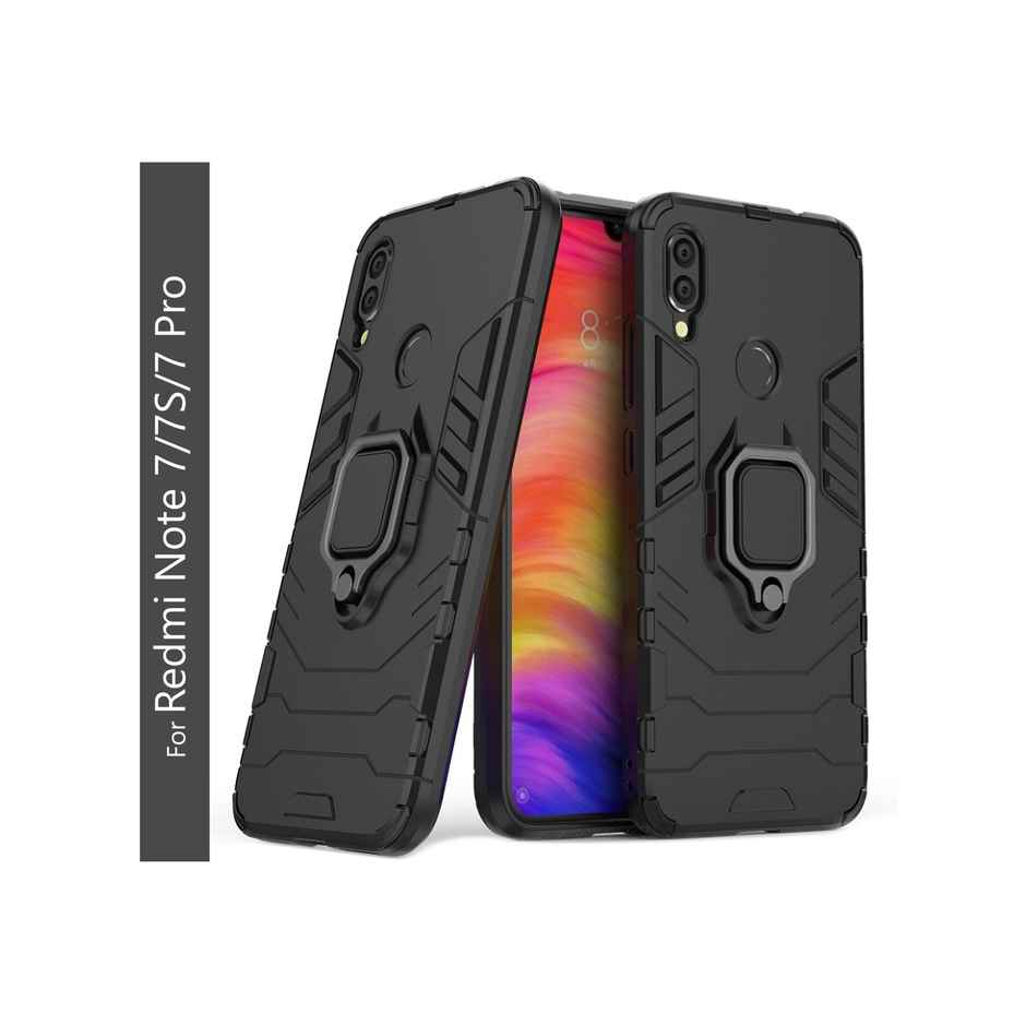 Kwine Case Redmi Note 7 / 7 Pro Back Cover - Ring Holder Stand Case