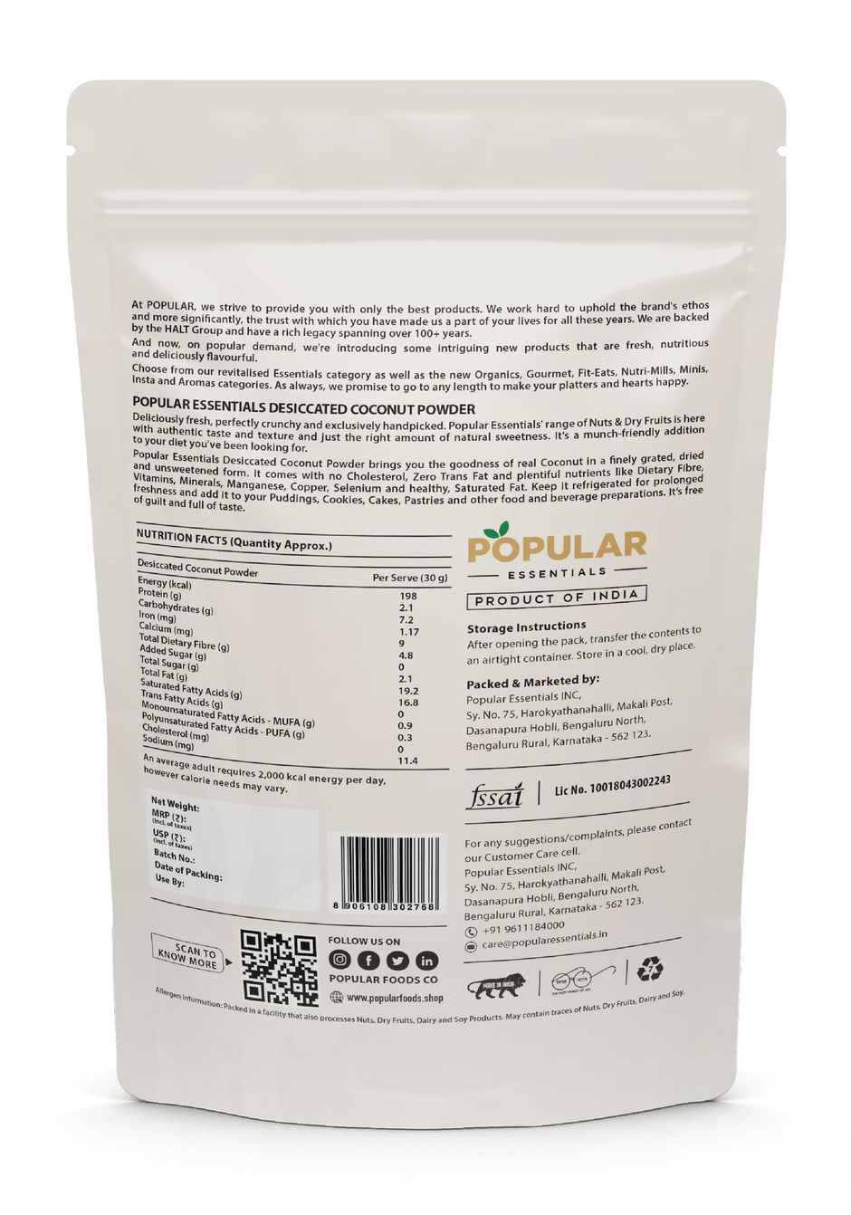 Popular Essentials Dessicated Coconut Combo