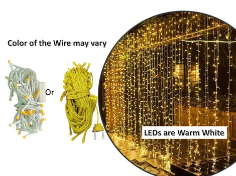 Quace 12M Warm White String Light | Assorted Wire Colors