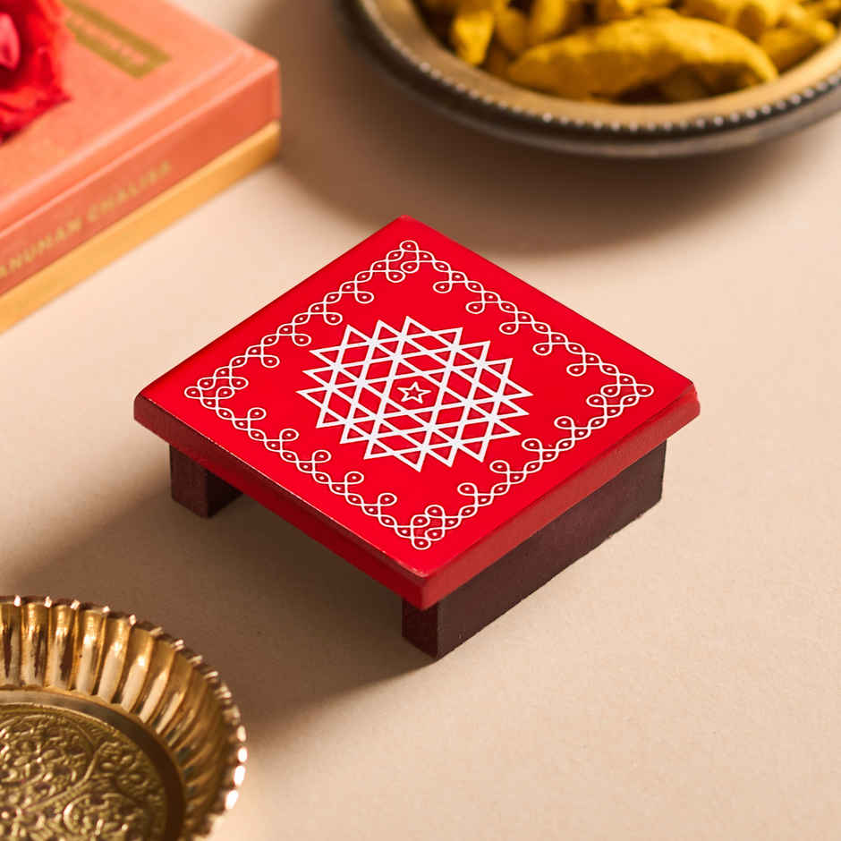 Printed Pooja Peeta | 3x3 inch | Svasti