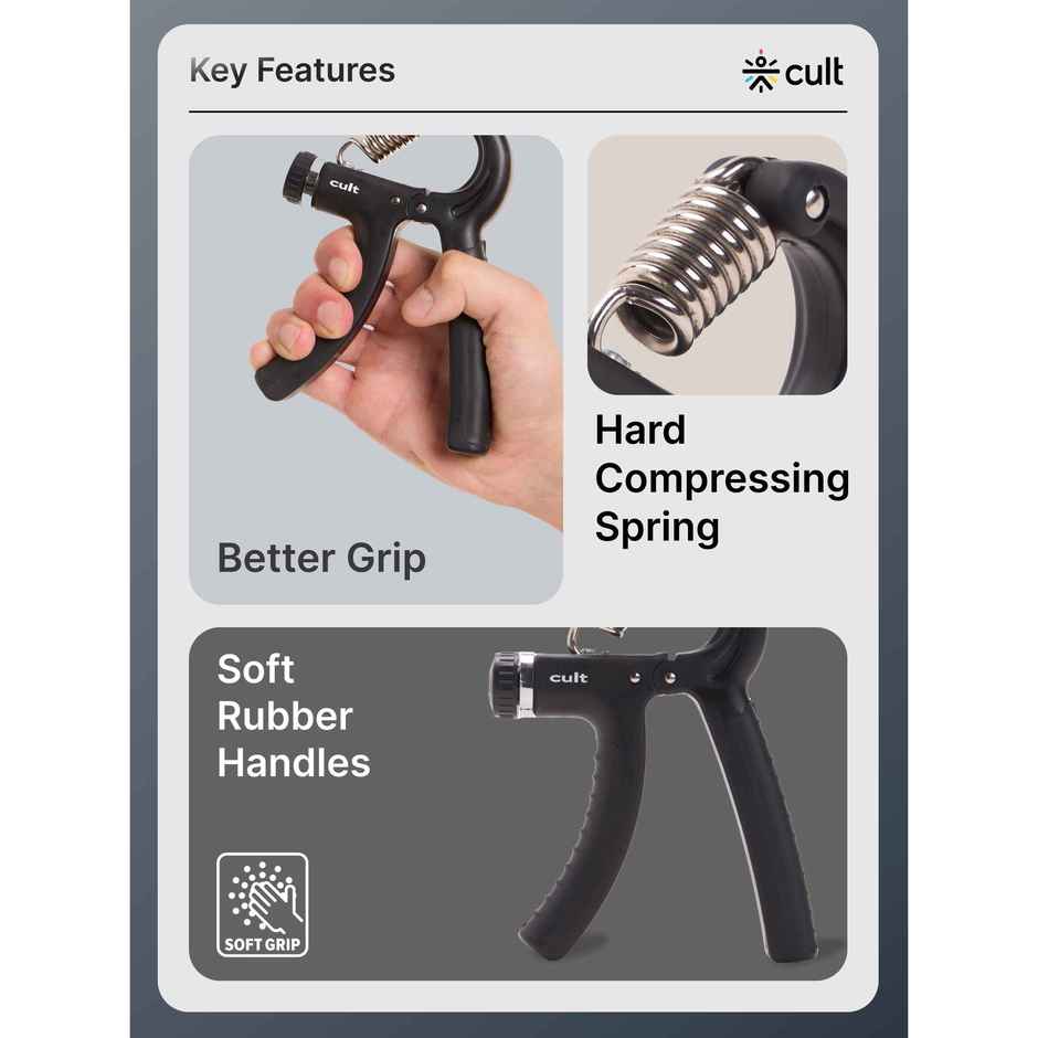 Cult Adjustable Hand Grip Black