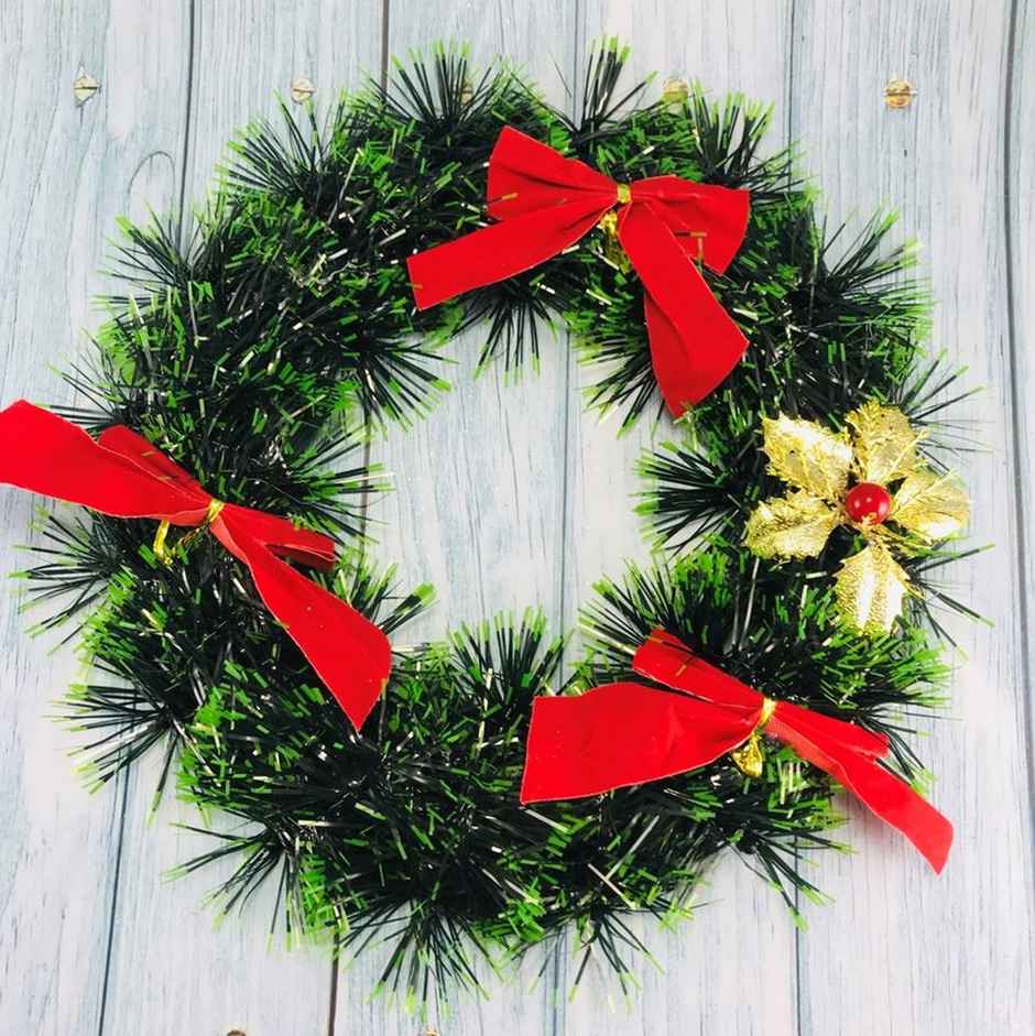 Christmas Wreath | Hanging Decoration | 25 cm| Assorted Colours & Designs | Gullak