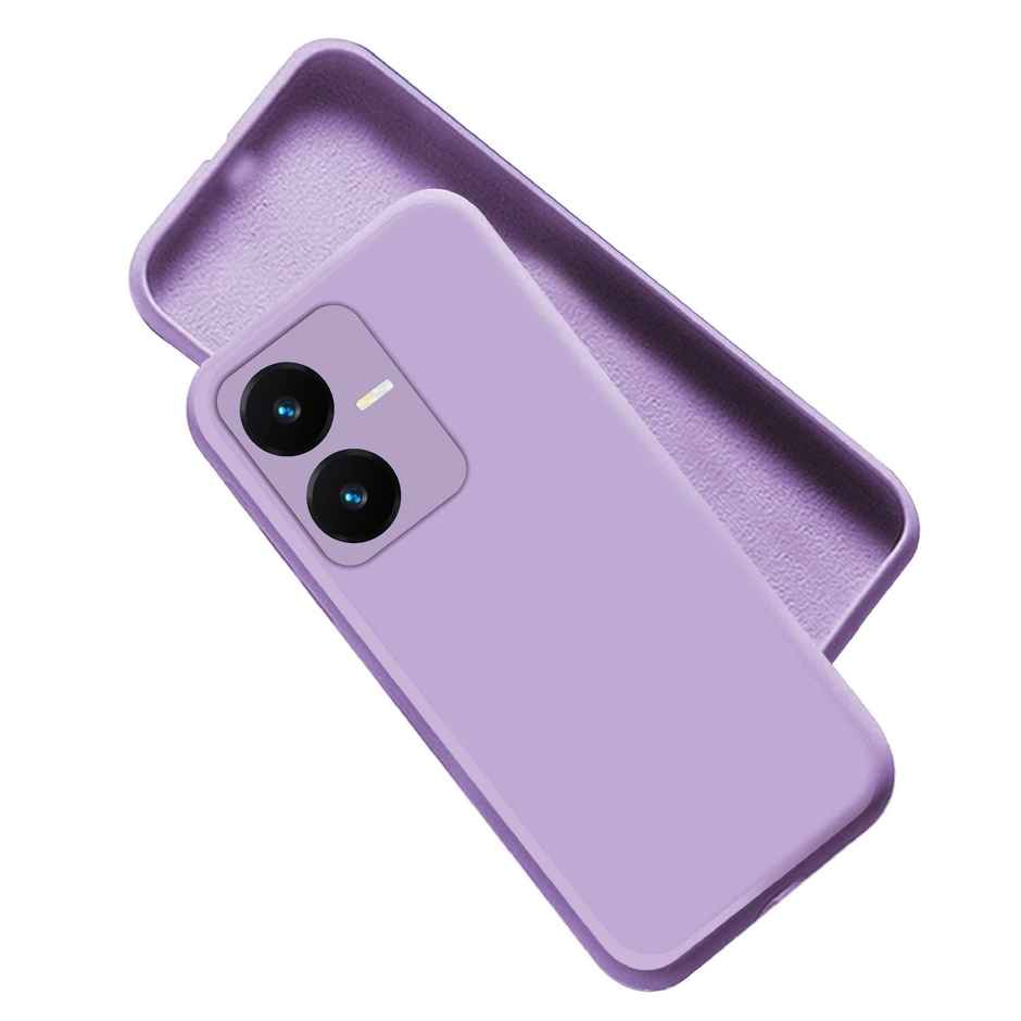 Artistque Case For Vivo Y22 Back Cover - Plain Liquid Silicone Cover