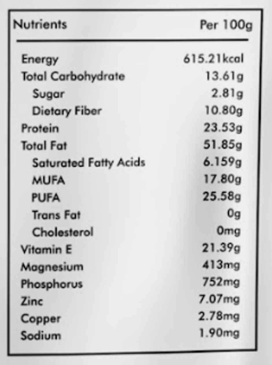 Earthen Story Organic Raw Sunflower Seeds (250g) & Earthen Story Organic Raw Pumpkin Seeds (250g) & Earthen Story Organic Raw Chia Seeds (250g) & Earthen Story Organic Raw Flax Seeds (250g) Combo