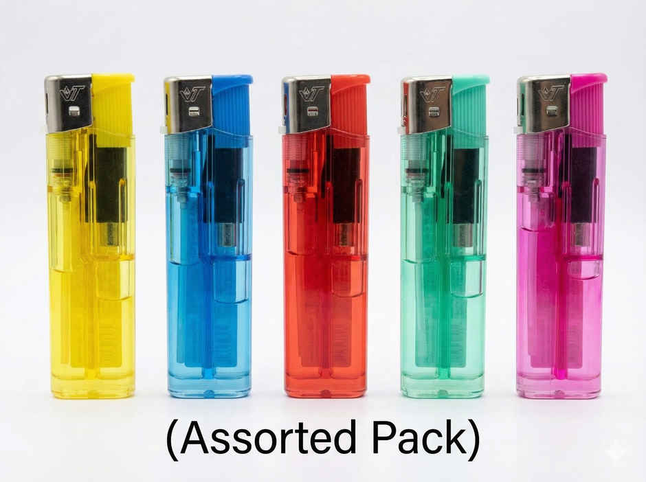 Trp Essentials Rolling Paper Booklet & Filter (1pc) & Flik Pocket Lighter With Adjustable Flame | Assorted (1pc) Combo