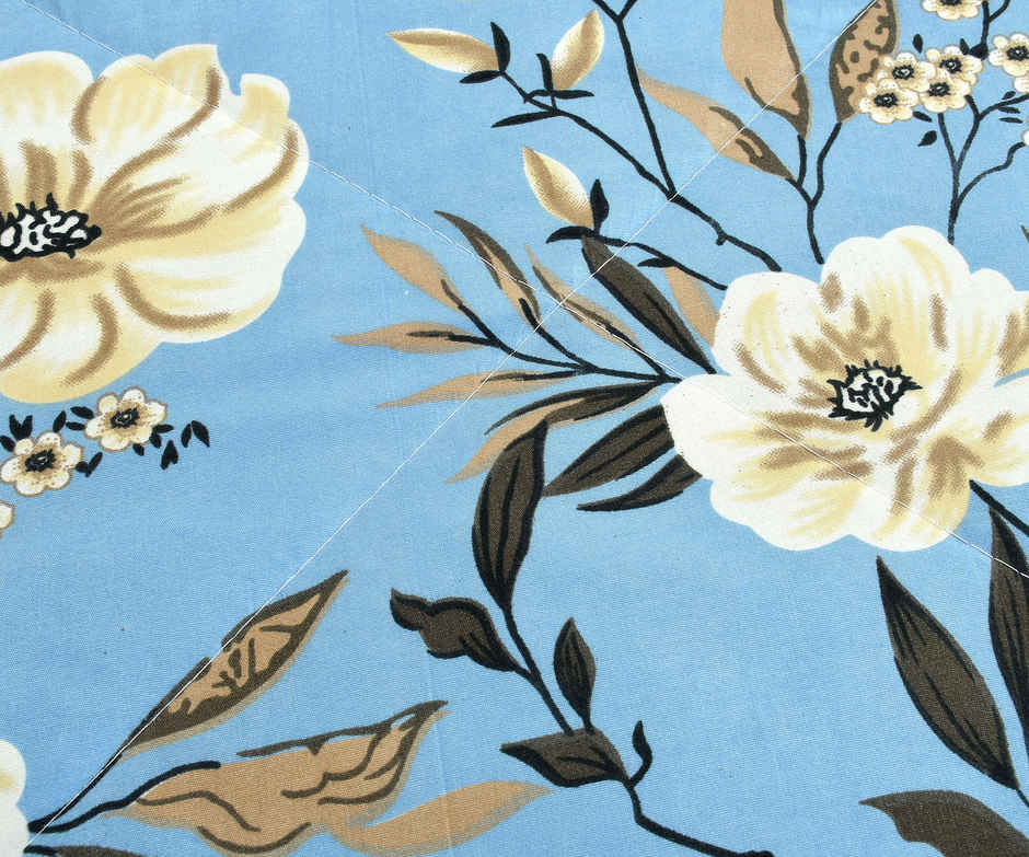 Furnofy Premium King Size Comforter/Quilt | 200 GSM Microfiber | Sky Blue - 86 x 96 in