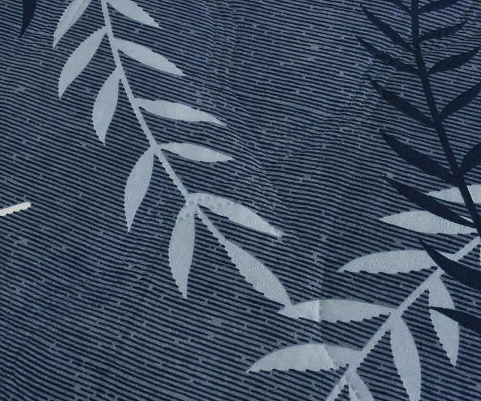 Furnofy Ultrasonic Comforter King Size Light Weight | Microfibre | Blue & White - 80 x 90 in