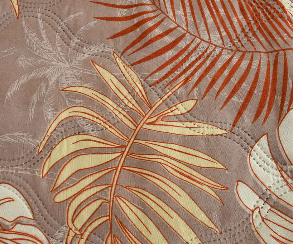 Furnofy Ultrasonic Comforter King Size Light Weight | Microfibre | Brick & Brown - 80 x 90 in