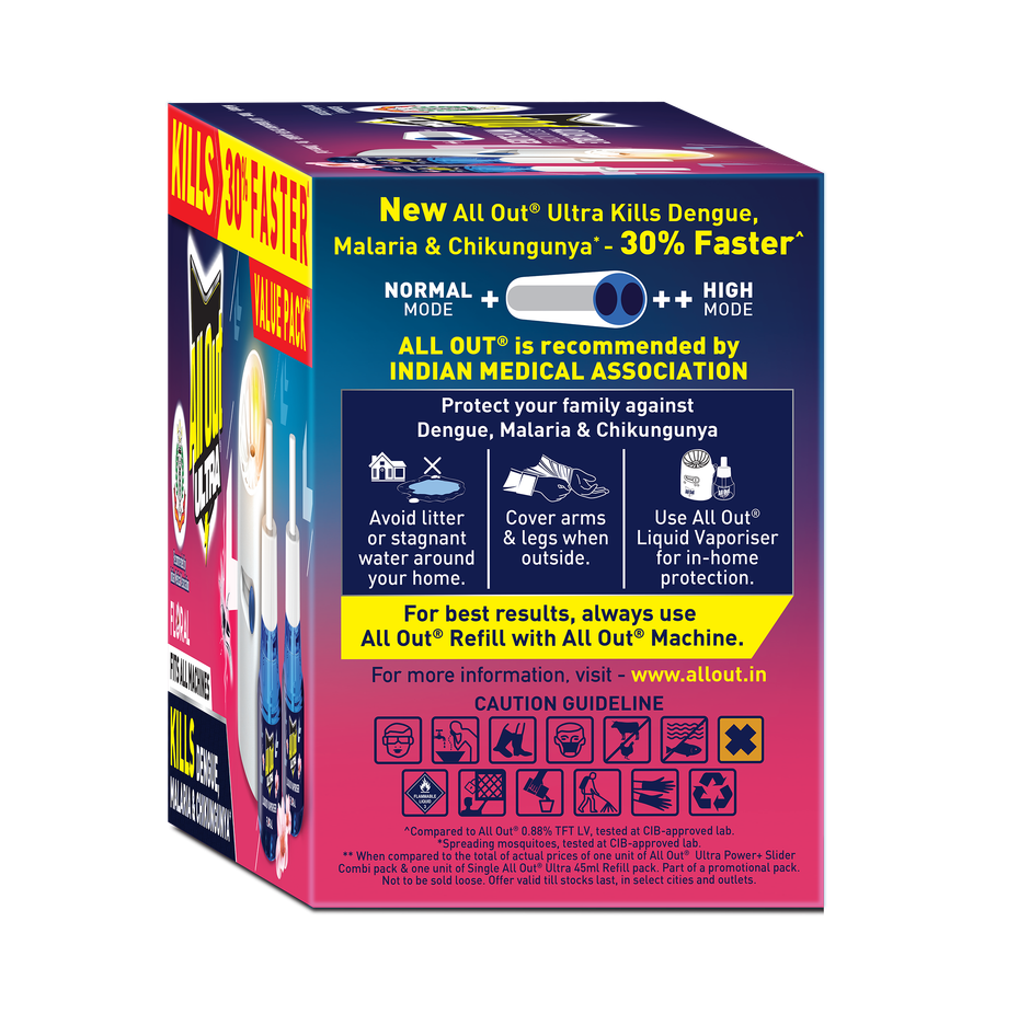 All Out Ultra Power + Slider Floral Mosquito Repellent