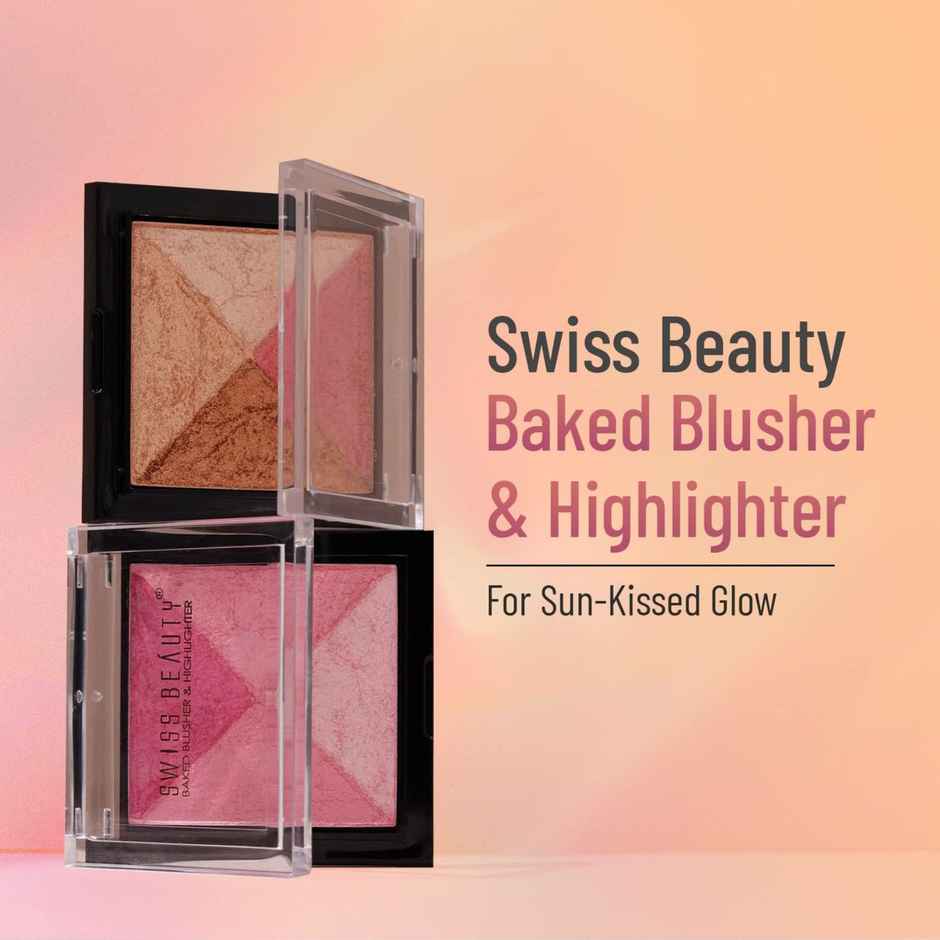 Swiss Beauty Baked Blusher & Highlighter - 02