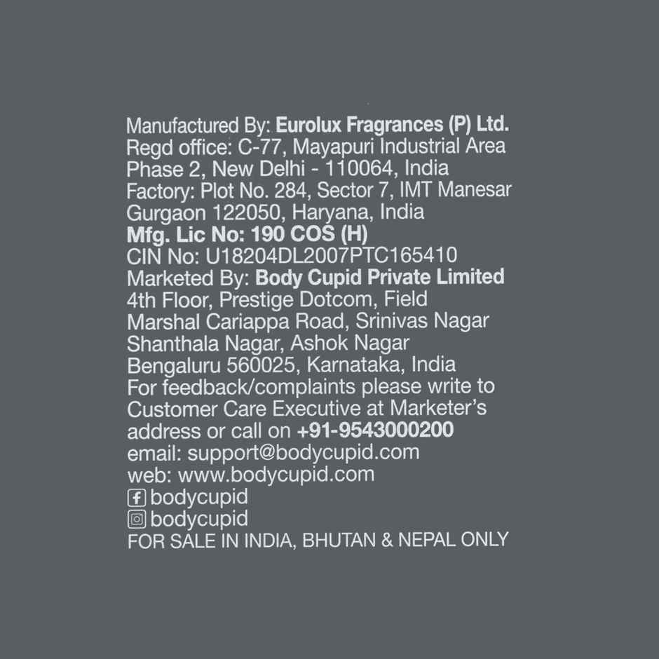 Body Cupid Luxury Perfume Gift Set for Men Long Lasting Fragrances - Pack of 4