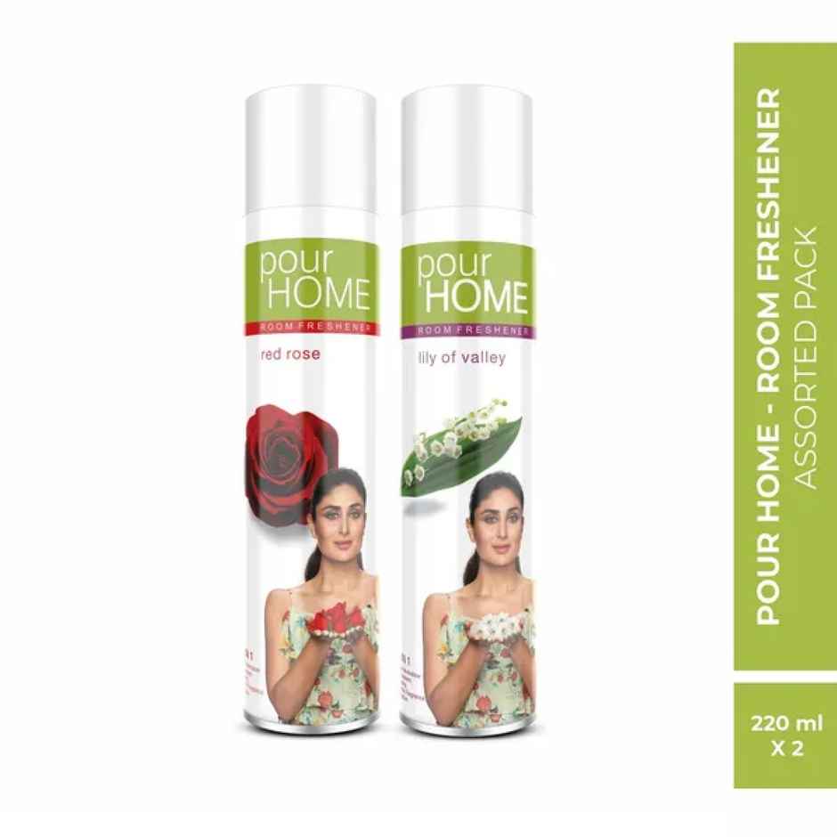 Pour Home Red Rose & Lily of Valley Room Freshener Spray