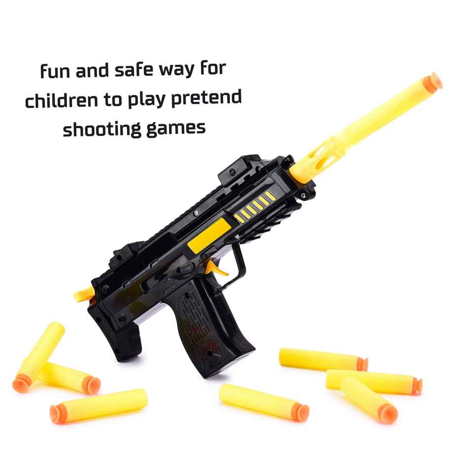 Webby Soft Foam Blaze Gun with 7 Bullets | Safe Target Shooting Fun for Kids