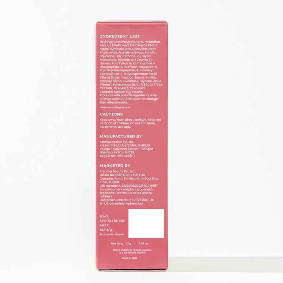 Hyphen Vitamin-Infused Peptide Tinted Lip Balm - Marshmallow