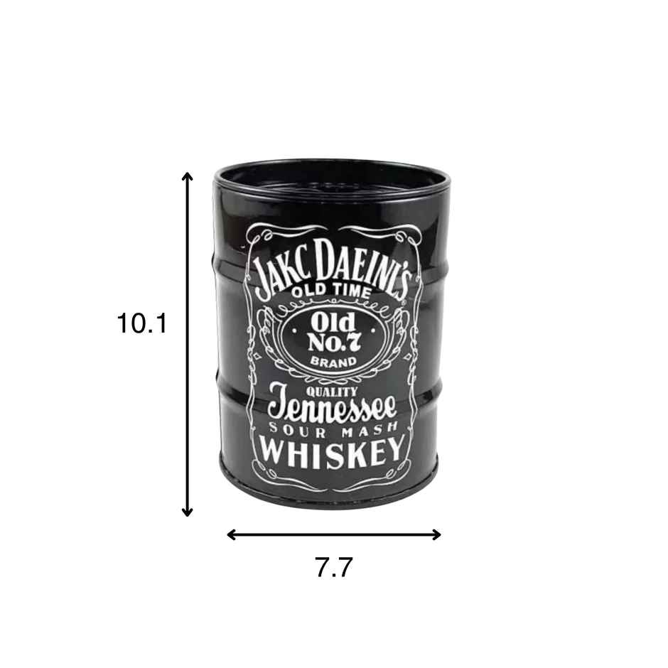 Desidiya Ceramic Black Ashtray, Stylish Black Ceramic Cigarette Holder