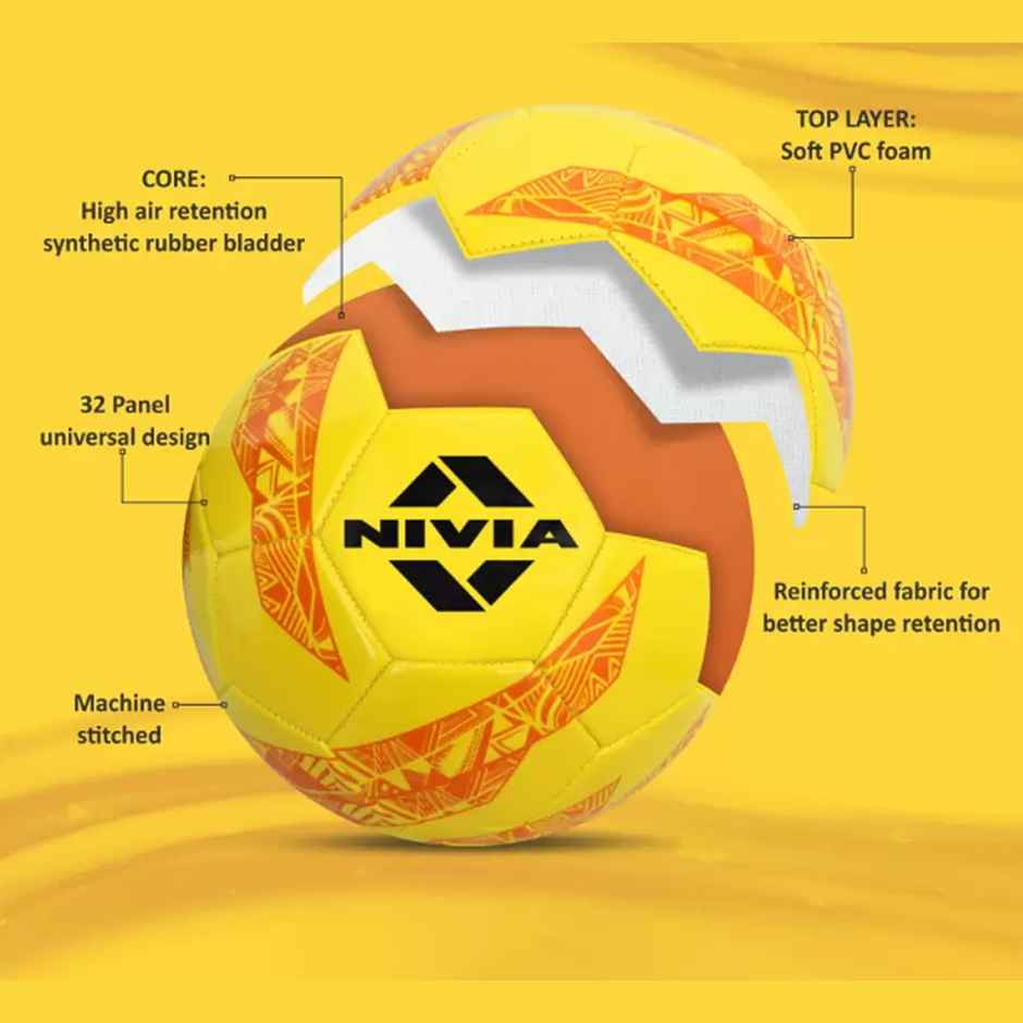 Nivia World Fest Football No 5 - Assorted